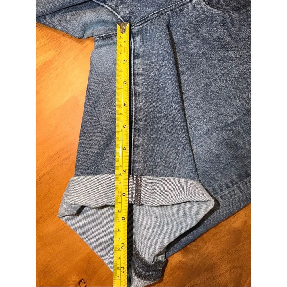 Vintage Sassoon‎  Hustle Jean Shorts Cuffed Decorative Design Size 10